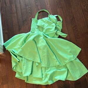 Green habitat kids dress